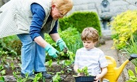 grandmother and grandson